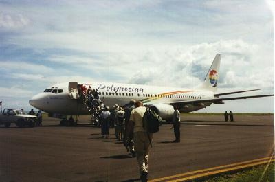 1. Polynesian Airlines tog oss den sista biten från Fiji till Samoa