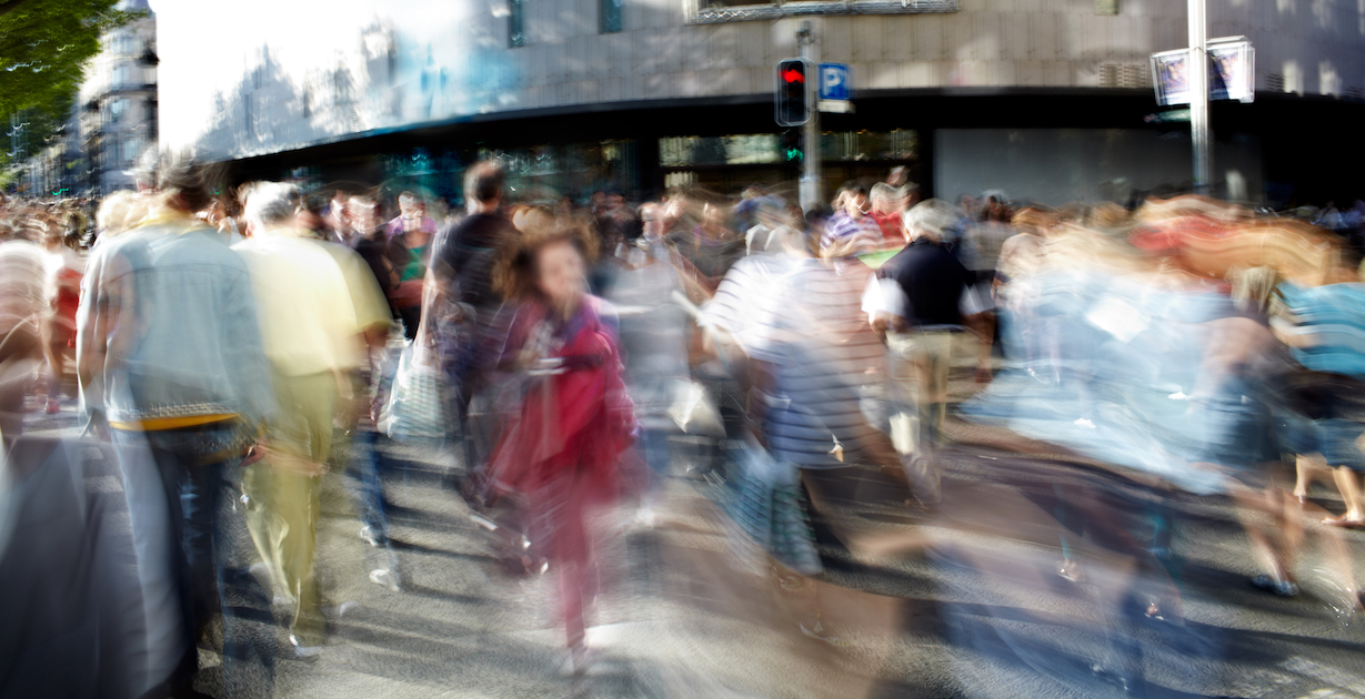 crowded street